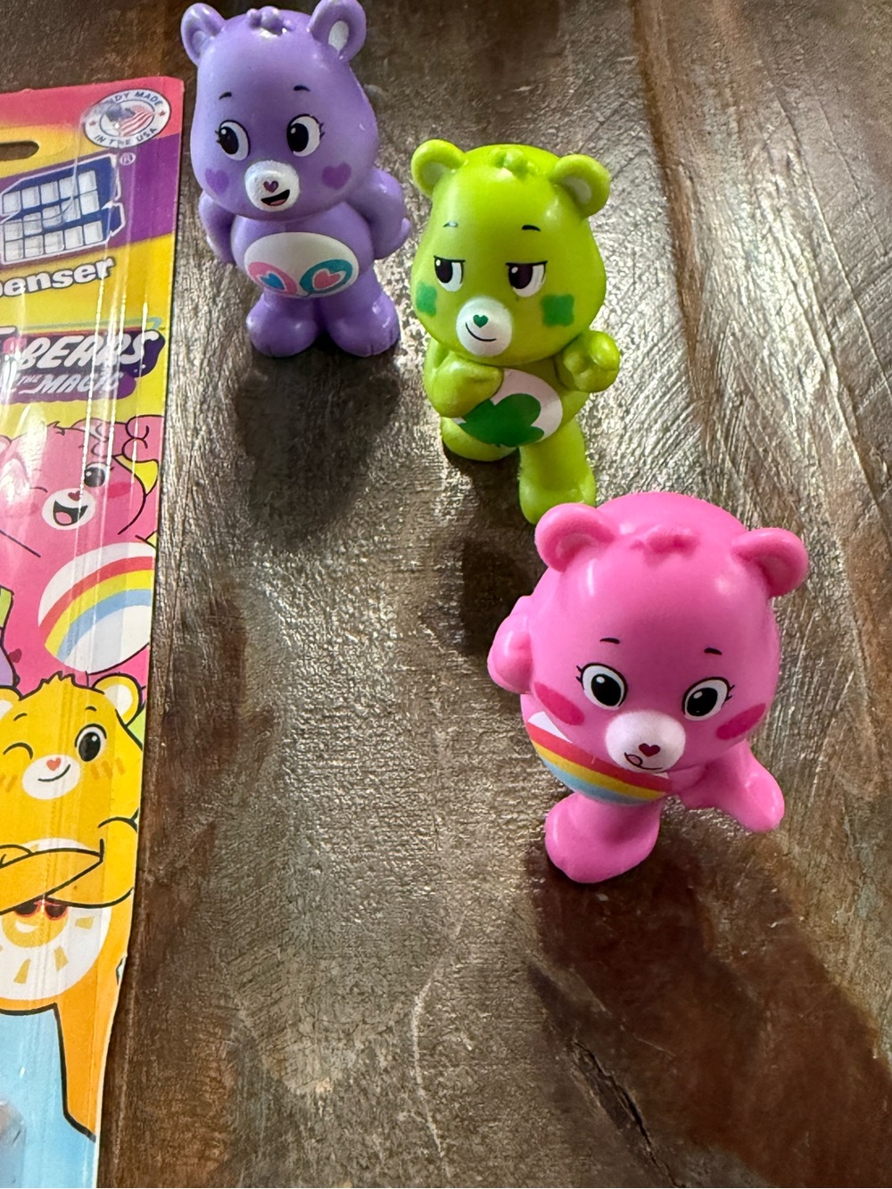 Care Bears Cheer Bear PEZ Candy Dispenser Mini Figure Lot of 4 NIB - Picture 3 of 4
